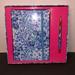 Lilly Pulitzer Other | New Lilly Pulitzer Notebook And Pen Set Blue And Gold | Color: Blue/Green | Size: Os