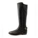 Coach Shoes | Coach Liza Women Round Toe Leather Black Knee High Boot Size 8 B Stretchy | Color: Black | Size: 8