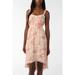 Urban Outfitters Dresses | Kimchi Blue Uo Lace-Trimmed Crinkle Dress | Color: Cream/Pink | Size: S