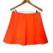 J. Crew Skirts | J.Crew Fluted Bright Neon Orange Zipper Skirt #03394 Sz 6 | Color: Orange | Size: 6