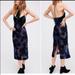 Free People Dresses | Free People Intimately Love All Day Green Blue Velvet Sheer Floral Slip Dress | Color: Blue/Green | Size: Xs