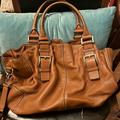 Michael Kors Bags | Michael By Michael Kors Brown Leather Satchel Crossbody | Color: Brown | Size: 17.5 X 12"