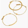 Madewell Jewelry | Madewell Two-Pack Chain Bracelet Set | Color: Gold/Red | Size: Os
