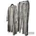 Jessica Simpson Pants & Jumpsuits | Jessica Simpson Anaconda Blakely Duster With Matching Wide Leg Pants Size Xl | Color: Black/Cream | Size: Xl