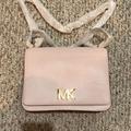 Michael Kors Bags | Michael Kors Mott Large Leather Shoulder Bag 35s0goxl3l Powder Blush | Color: Pink | Size: Os