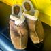Michael Kors Shoes | Michael Michael Kors Slmules Clogs Fur Trim Tan Suede 10 | Color: Tan | Size: 10