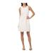 J. Crew Dresses | J. Crew Denim Shift Dress With Eyelet Hem White Embroidered Scallop Hem Size 14 | Color: White | Size: 14