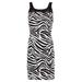 Michael Kors Dresses | Michael Kors Scoop Neck Sleeveless Stretch Sheath Dress Top Zebra 6 P Nwt $134 | Color: White | Size: 6p