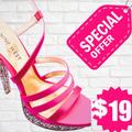 Nine West Shoes | New Pink Nine West Strappy Stilettos Size 7.5 | Color: Pink | Size: 7.5