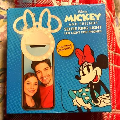Disney Cameras, Photo & Video | Disney Mickey And Minnie Mouse Selfie Ring Light | Color: White | Size: Os