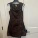 J. Crew Dresses | J Crew Dress Brown Pleated Silk Party Size 6 Lined Sleeveless | Color: Black/Brown | Size: 6