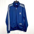 Adidas Jackets & Coats | Adidas Ultrastar Mens Trefoil Track Warmup Jacket Size Large Full Zip Stripes | Color: Blue/White | Size: L