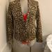 Michael Kors Jackets & Coats | Michael Kors Leopard Print Blazer | Color: Red | Size: S