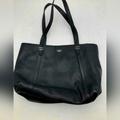 Kate Spade Bags | Kate Spade Designer Large Leather Black Shoulder Bag Tote Handbag | Color: Black | Size: Os