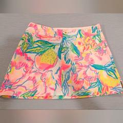 Lilly Pulitzer Shorts | Lilly Pulitzer Skort, Size 00 Fiesta Bamboo Pattern Nwt | Color: Pink/Yellow | Size: 00