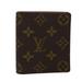 Louis Vuitton Accessories | Louis Vuitton Monogram Porte Billets Cult Blue Pass Case M60905 Lv Auth Ep1001 | Color: Brown | Size: W3.7 X H3.9 X D0.4inch