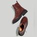 Madewell Shoes | Madewell Rayna Leather Lace-Up Boots In Dark Cabernet (8.5) - Nwt | Color: Red | Size: 8.5