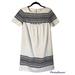 Madewell Dresses | Madewell Dress Small Cabana Jacquard Embroidered Shift Dress Boho Beach | Color: Black/White | Size: Xs