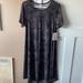 Lularoe Dresses | Lularoe Medium Black & Grey Carly Dress | Color: Black/Gray | Size: M