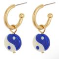 Madewell Jewelry | Madewell Hypoallergenic Earrings | Color: Blue/White | Size: Os