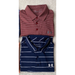 Under Armour Shirts | Lot Of 2 Under Armour Loose Golf Polo Shirt Men's Large Striped Navy White Red | Color: Red/White | Size: L