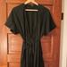 Madewell Dresses | Madewell Medium Wrap Dress - 100% Cotton | Color: Black | Size: M