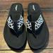 Coach Shoes | New Coach Jessalyn Thong Flip Flop Sandals Size 7.5 | Color: Black | Size: 7.5