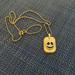 Disney Jewelry | Jack Skellington Gold Plated Silver Pendant | Color: Black/Gold | Size: Os