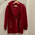 Michael Kors Jackets & Coats | Michael Kors Size 4p Coat With Zip And Hoodie | Color: Red | Size: 4p