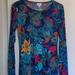 Lularoe Dresses | New Long Sleeve Paisley Dress Stretchy 6/8 | Color: Blue/Green | Size: 8