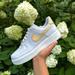 Nike Shoes | New Nike Air Force 1 Metallic Gold Platinum, Size 6 Women’s | Color: Gold/Gray | Size: 6