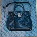Michael Kors Bags | Michael Kors Hamilton Satchel Key Lock Crossbody Bag Black Leather Silver | Color: Black | Size: Os