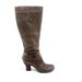 Anthropologie Shoes | Naya Anthropologie Brown Suede Leather Juniper Knee High Bow Accent Dress Boot 7 | Color: Brown | Size: 7