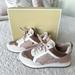 Michael Kors Shoes | New Michael Kors Wilma Suede Trainers Size 7 | Color: Pink/Tan | Size: 7