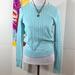 Lilly Pulitzer Sweaters | Lilly Pulitzer Crew Neck Cable Knit Cotton Sweater | Color: Blue/Red | Size: S