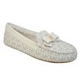 Michael Kors Shoes | Michael Kors Erica Faux Fur/Coated Canvas Slipper Loafer Moccasins Vanilla Nib | Color: White | Size: Various