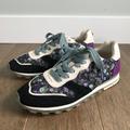 Coach Shoes | Coach Sneakers / Tennis Shoes - Purple Floral, Black - Women's Size 7b / 37.5 Eu | Color: Purple/White | Size: 7