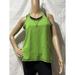 Nike Tops | Nike Dri Fit Racer Back Tank Top With Built In Mesh Sport Bra Active Wear Size L | Color: Green | Size: L