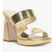 Jessica Simpson Shoes | Jessica Simpson Diza Metallic Gold Snakeprint Platform Sandals Sz 9.5 New | Color: Gold | Size: 9.5