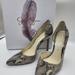 Jessica Simpson Shoes | Jessica Simpson Glossy Snake Print Heels | Color: Cream/Tan | Size: 6