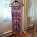 Lularoe Dresses | Lularoe Nicki Dress- Size Small- Pink, Blue And Purple - A Line | Color: Pink/Purple | Size: S