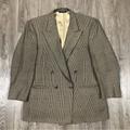 Burberry Jackets & Coats | Burberry's Vintage Usa Union Made Tweed Double Breasted Notch Lapel Blazer Brown | Color: Brown/Red | Size: L