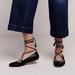 Madewell Shoes | New Madewell Lace Up Ballet Flats Shoes 10 | Color: Black | Size: 10