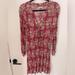 American Eagle Outfitters Dresses | Maroon & Tan Floral American Eagle Dress / Size M | Color: Tan | Size: M