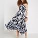 Free People Dresses | Free People Heat Wave Floral Printed Midi Maxi Dress Black Combo | Color: Blue/White | Size: S