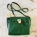 Michael Kors Bags | Michael Kors Hamilton Traveler Gooseberry Leather Small Messenger Crossbody Bag | Color: Gold/Green | Size: Os