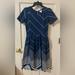 Lularoe Dresses | Lularoe Amelia Dress Medium | Color: Blue/Silver | Size: M