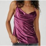 Free People Tops | Intimately Free People All Night Velvet Tunic Top Drape Neck Fig Jam Size S Nwt | Color: Purple | Size: S