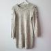 Madewell Dresses | Madewell Donegal Button-Sleeve Sweater-Dress Size Xxs | Color: Cream/Gray | Size: Xxs