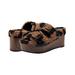 Jessica Simpson Shoes | Jessica Simpson Cyriss Cheetah Faux Fur Platform Buckle Clogs Slides | Color: Black/Brown | Size: 9